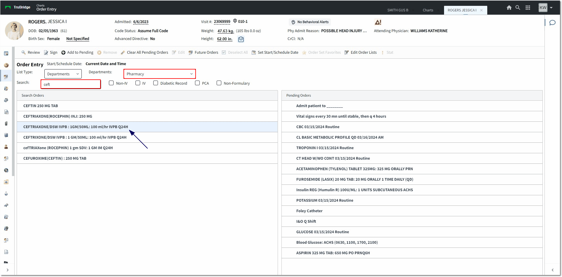 IV order web client