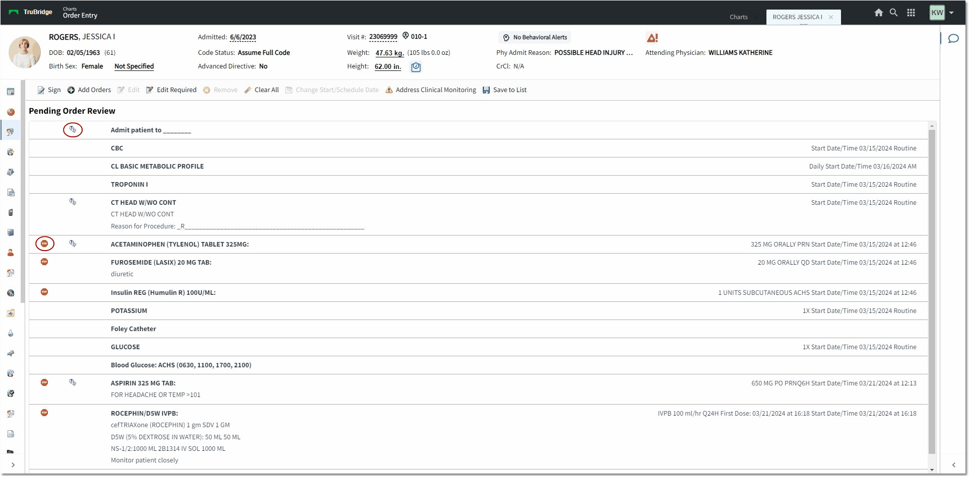 pending order review web client