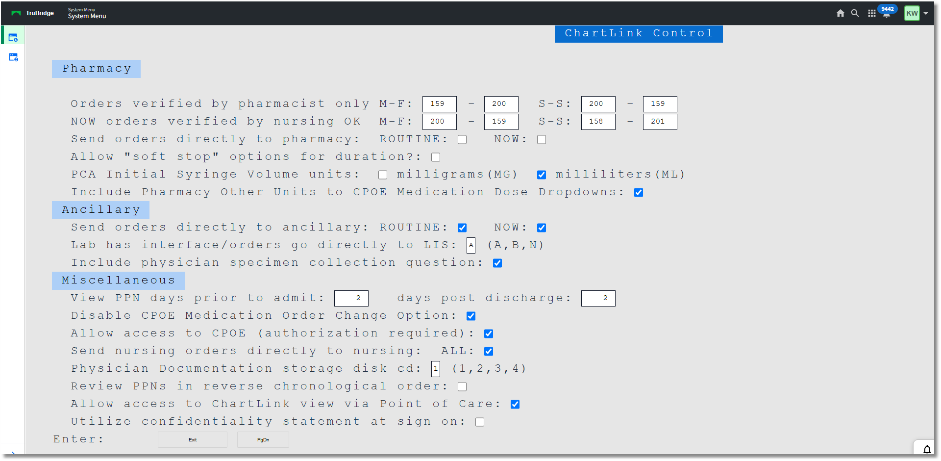 chartlink table page 1