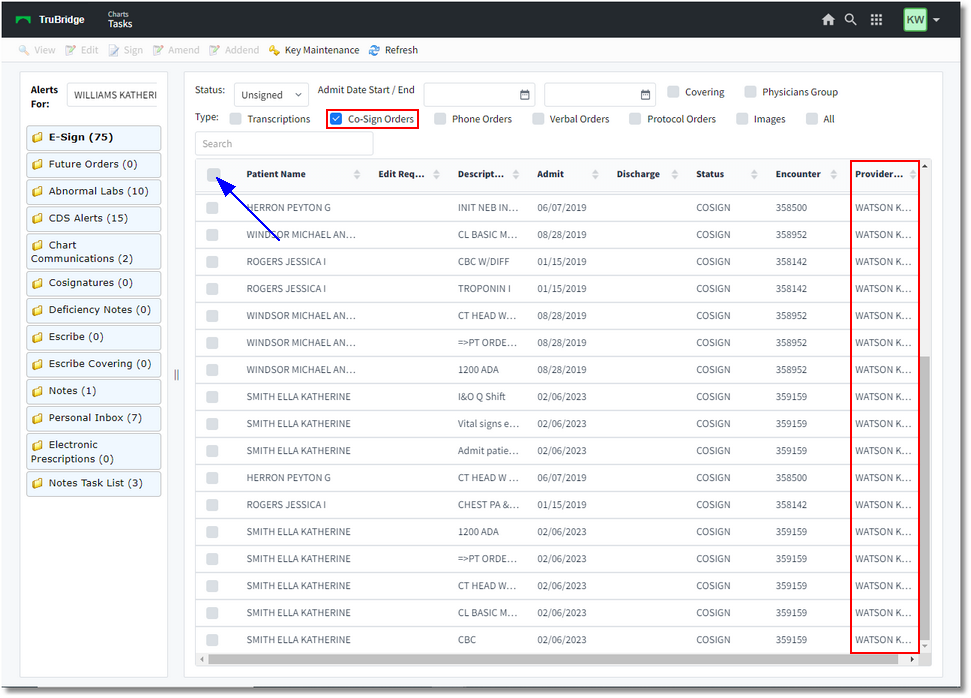 web client cosign orders