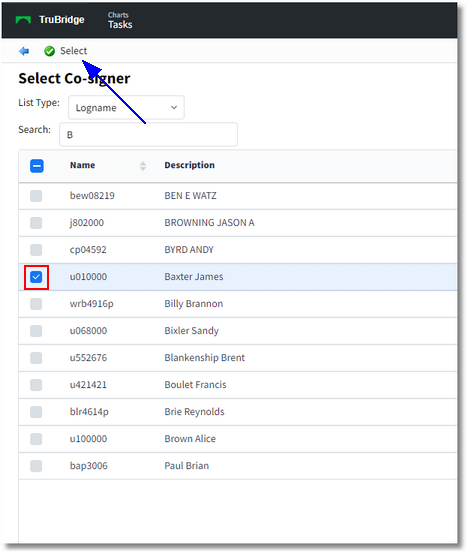 select co-signer