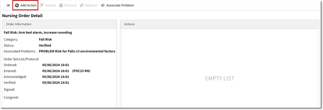 Add Action