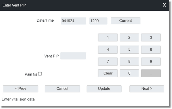 Vent PIP Entry