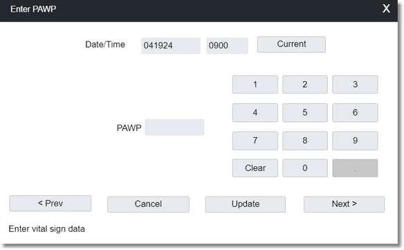 PAWP Entry