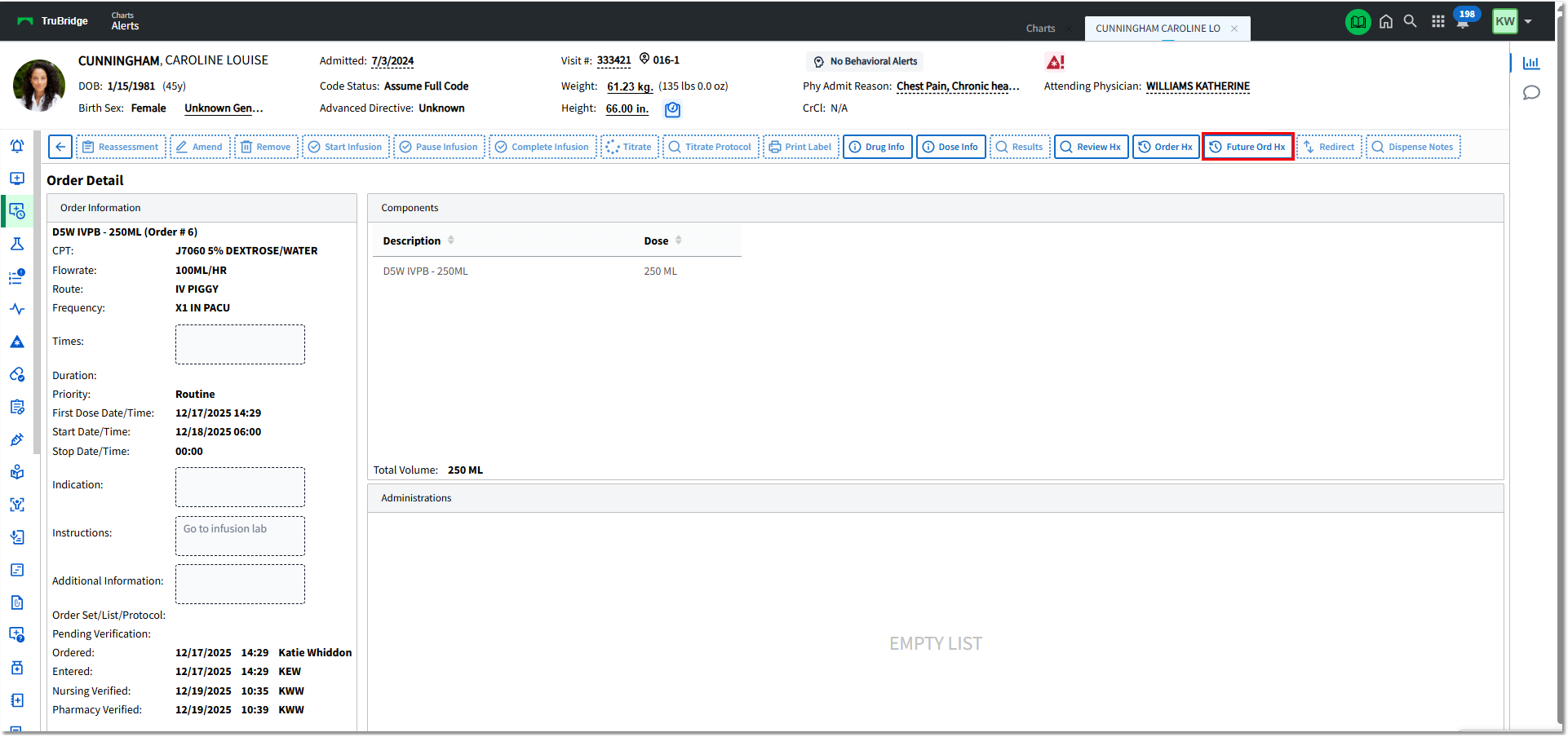 released order detail