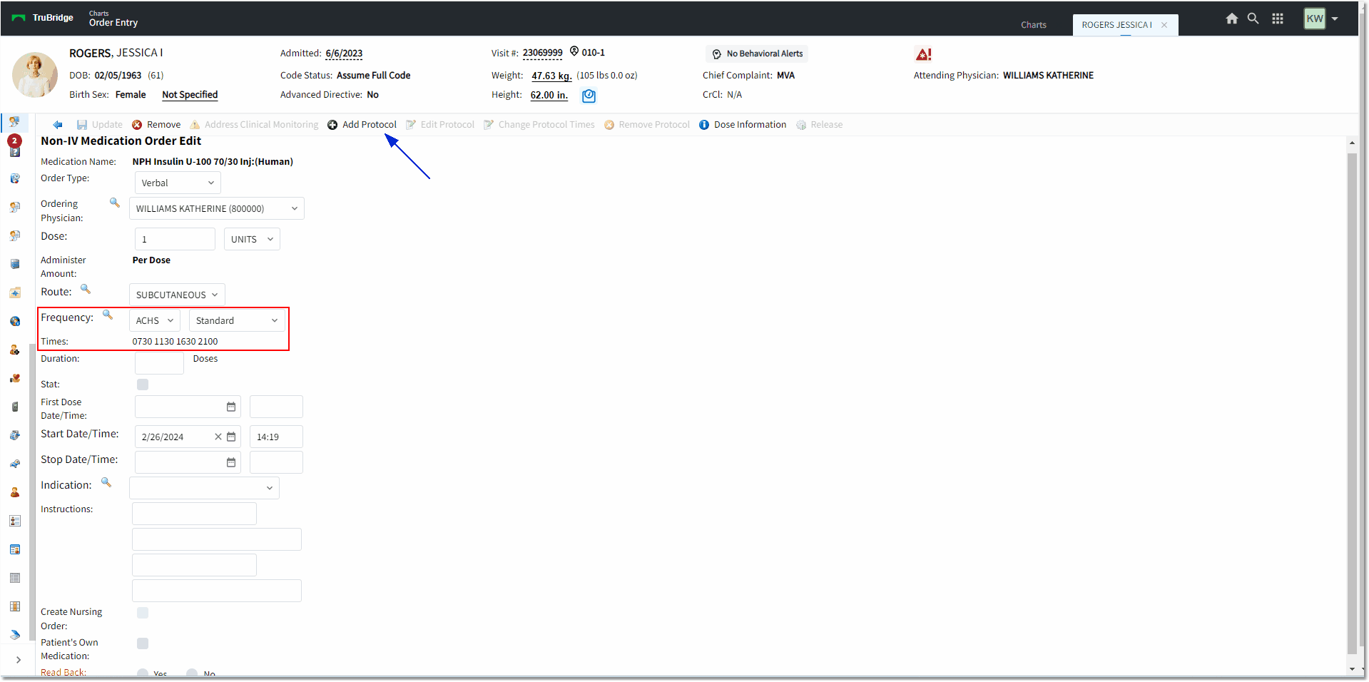 diabetic record protocol web client