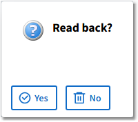read back