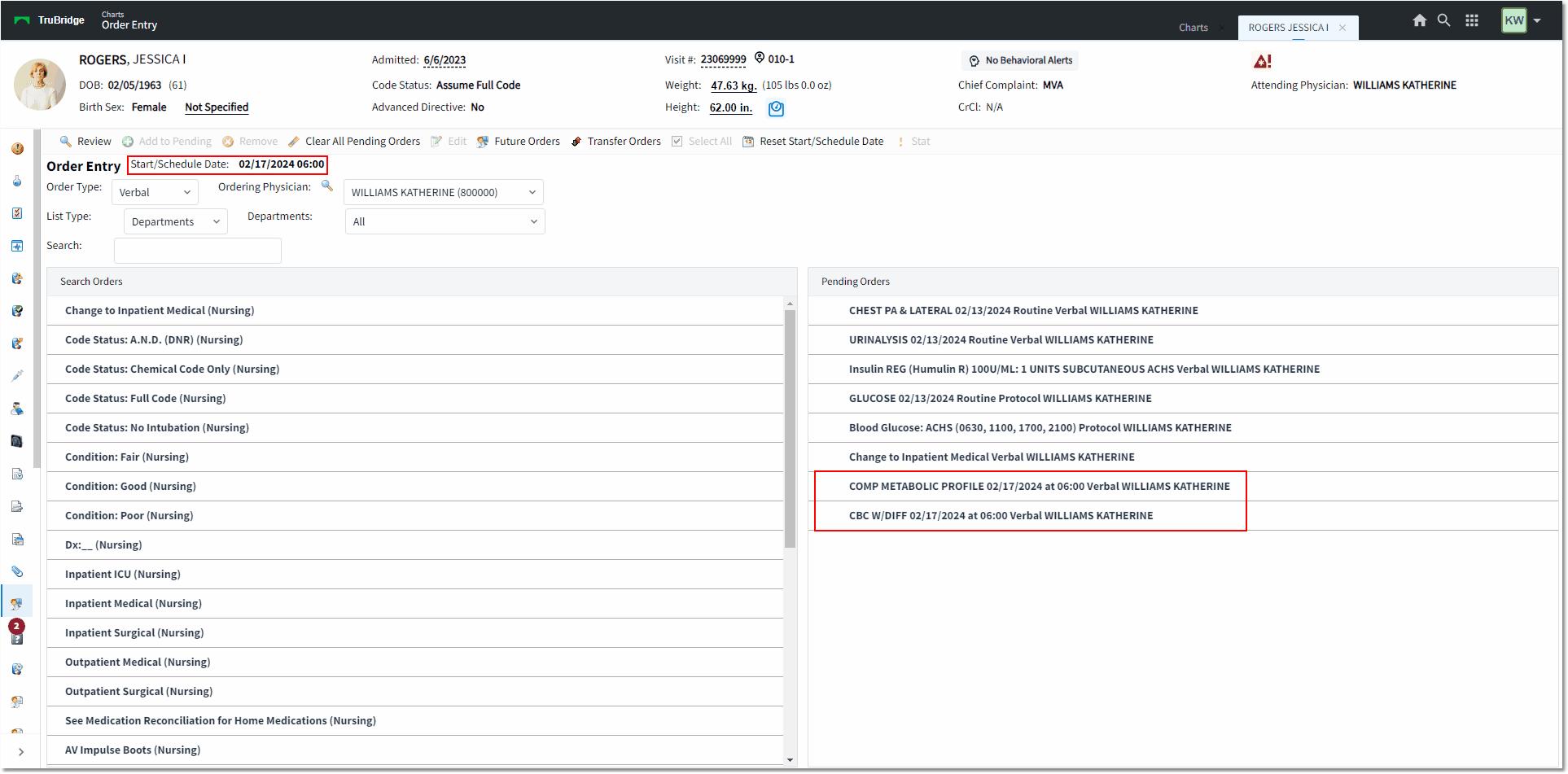 set start schedule date 2 web client