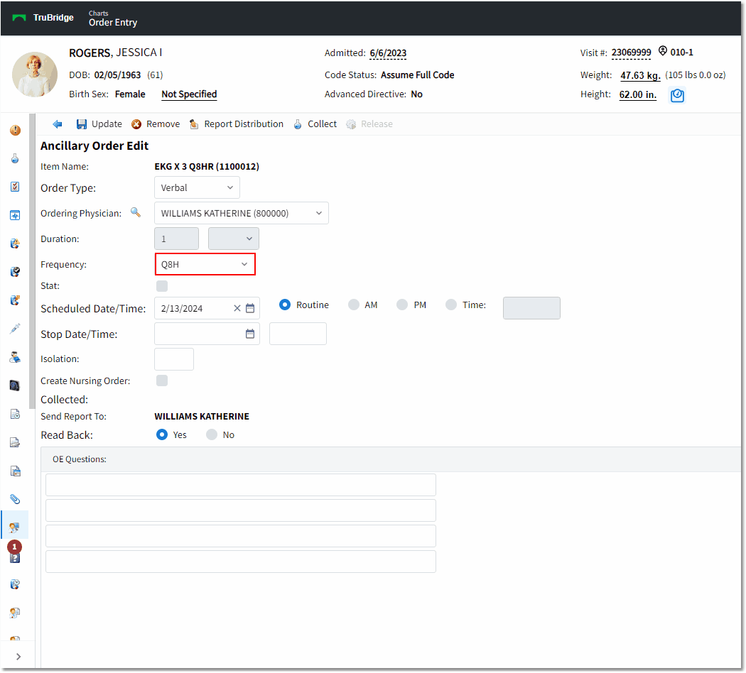 ancillary EKG web client