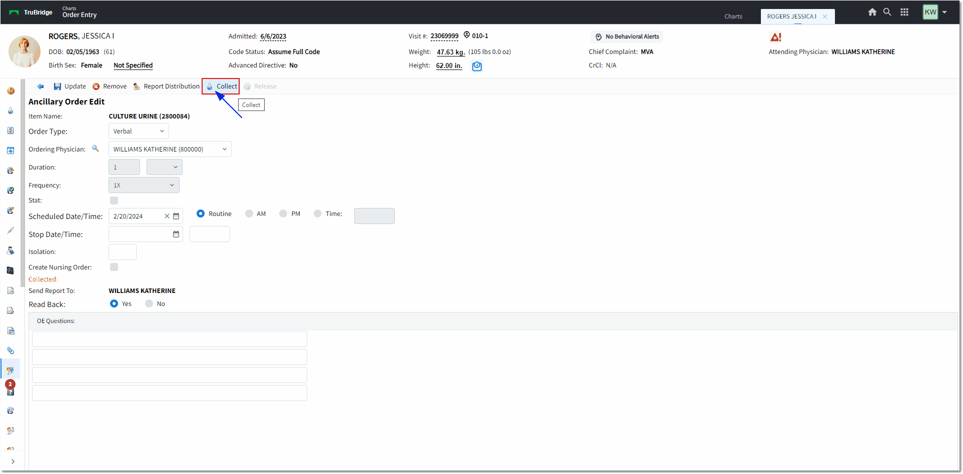 culture collect web client