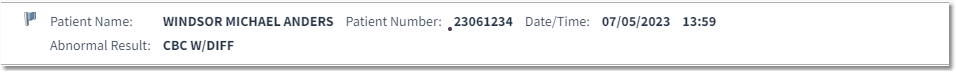 lab result