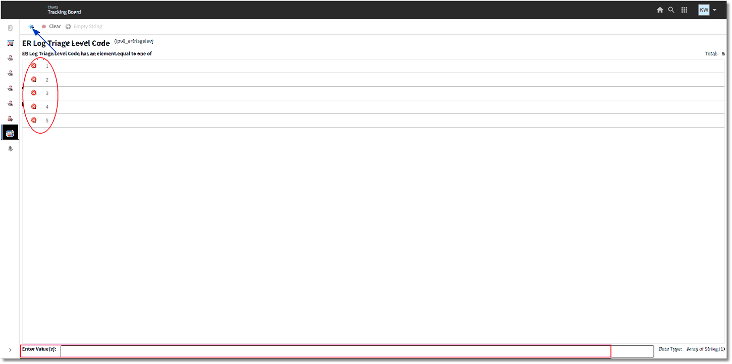 filter values