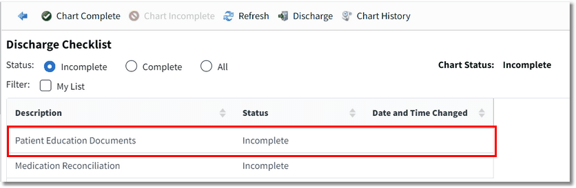Discharge Checklist _ Entry_png