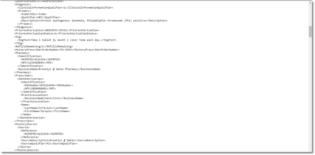rx history xml 3