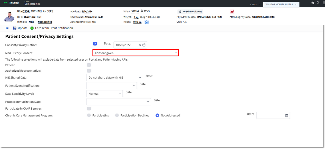 consent privacy settings