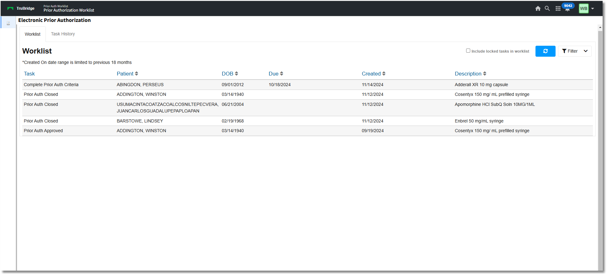 electronic prior auth web client 10