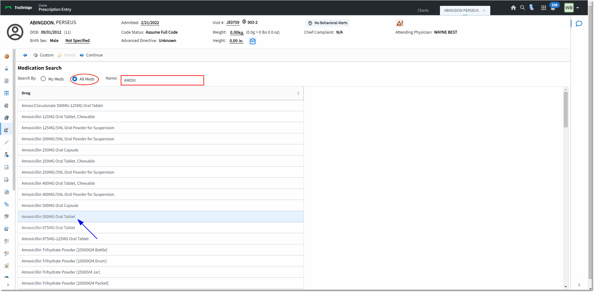 medication search web client