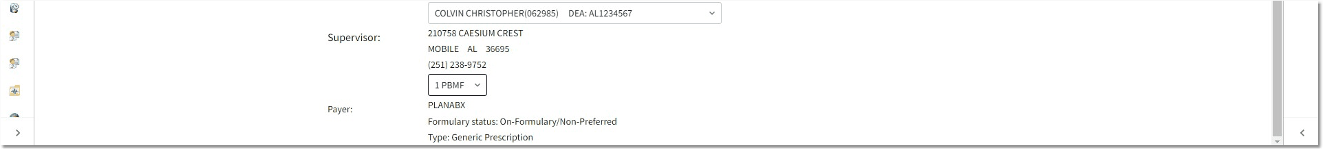 prescription edit web client