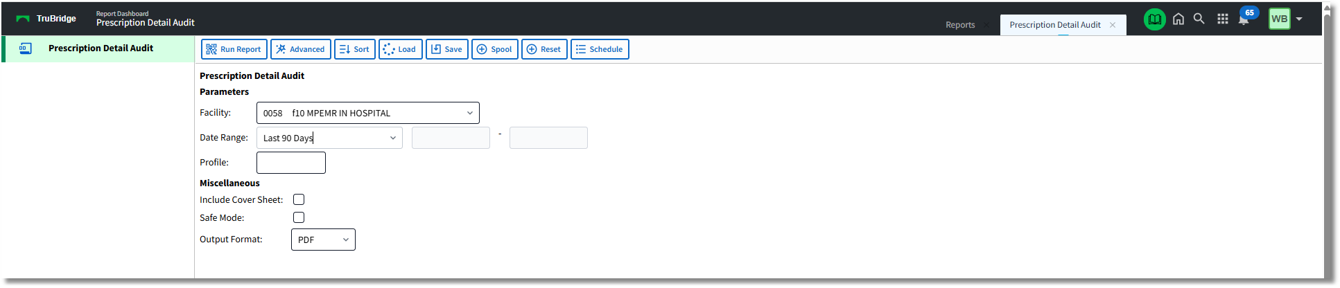 rx detail audit