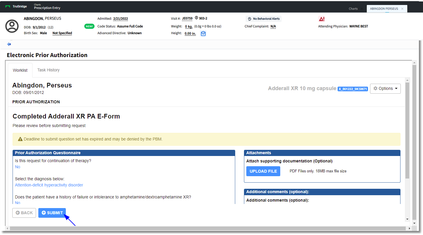 electronic prior auth web client 7